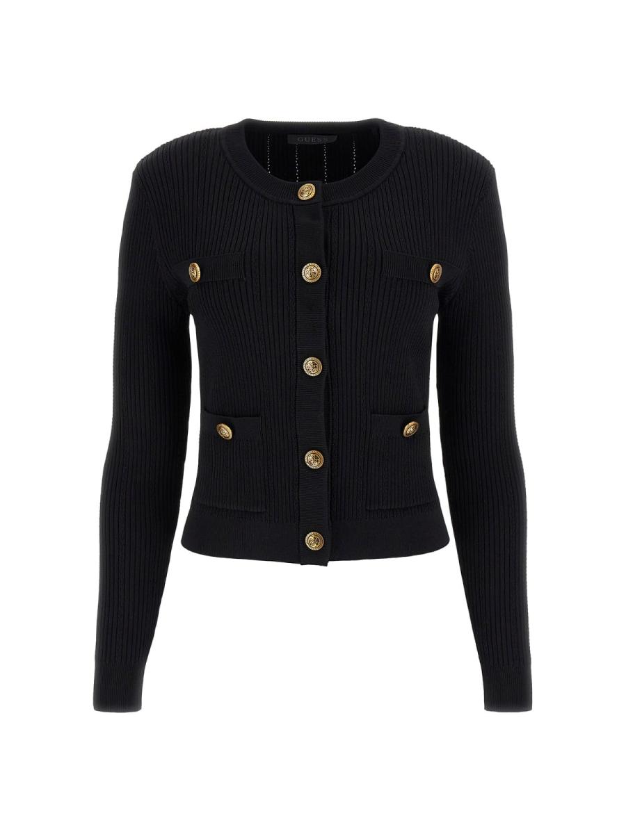 Guess Cardigan LS CN EMMIE CARDI SWTR Nero