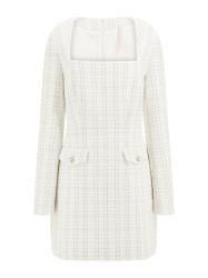 Vestiti LS SANDRA TWEED DRESS Bianco
