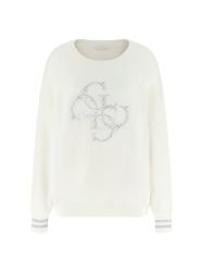 Maglioni LS CN SYLVIE LOGO SWTR Bianco