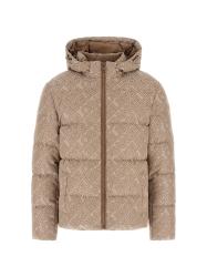 Giubbotti ALLOVER LOGO PUFFA JACKET Beige