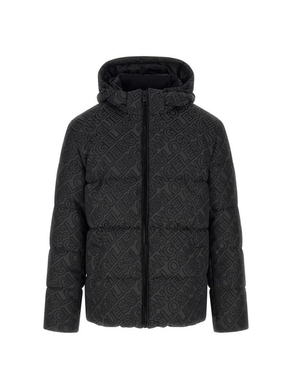 Giubbotti ALLOVER LOGO PUFFA JACKET Nero