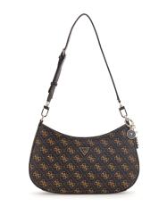 Borse a spalla NOELLE II TOP ZIP LOGO METALLIC Marrone monogram