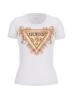 T-shirt SS TRIANGLE FLOWERS TEE Bianco
