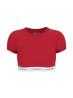 Top GJ SS CROP TOP Rosso