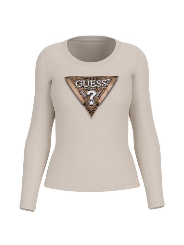 T-shirt LS CN LEO TRIANGLE TEE Beige