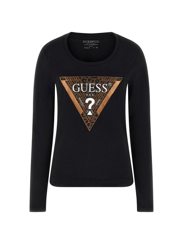 T-shirt LS CN LEO TRIANGLE TEE Nero