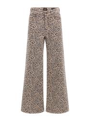 Jeans WIDE LEG marrone animalier