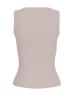 Maglia TINA RIBS TANK TOP Beige