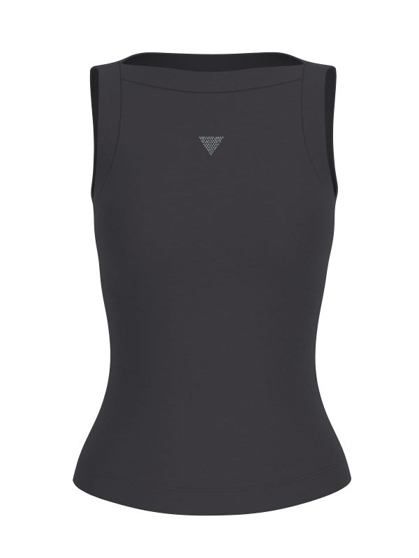 Maglia TINA RIBS TANK TOP Nero