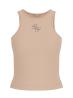 Canotte NEW SL ROUND NK GUENDALINA TOP Beige