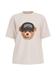 T-shirt TEDDY BEAR HAT SS T-SHIRT Bianco Panna