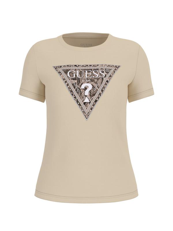 T-shirt SS CN TRIANGLE PYTHON TEE Beige
