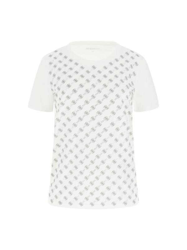T-shirt SS CN 4G ALLOVER TEE Bianco
