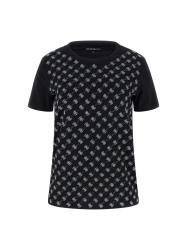 T-shirt SS CN 4G ALLOVER TEE Nero
