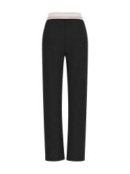 Tute PAULINA WIDE LEG PANTS Nero