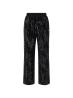 Tute SEQUINS WIDE LEG PANTS Nero