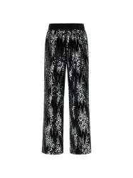 Tute SEQUINS WIDE LEG PANTS Nero
