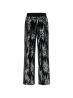 Tute SEQUINS WIDE LEG PANTS Nero