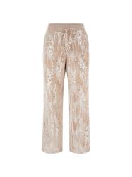 Tute SEQUINS WIDE LEG PANTS Rosa