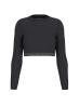 T-shirt GJ LS CROP TOP Nero