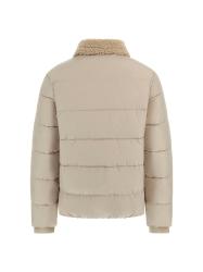 SHEARLING PUFFA JACKET Beige