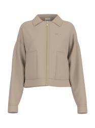 CARLA CROP ZIP JACKET Beige