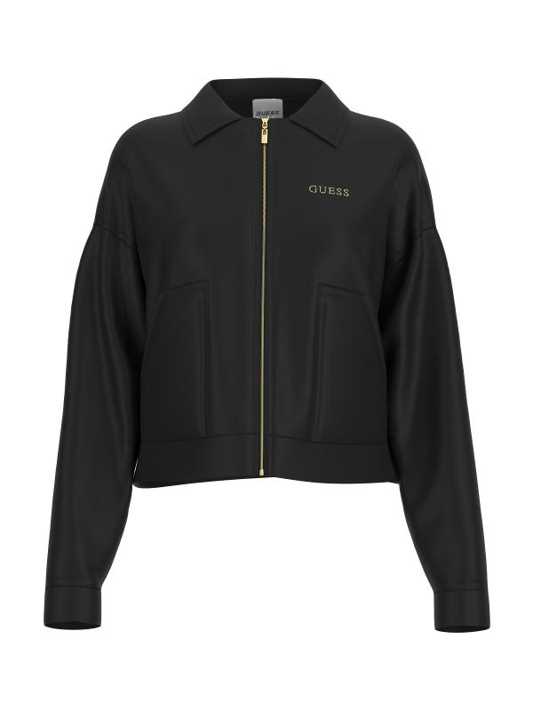 CARLA CROP ZIP JACKET Nero