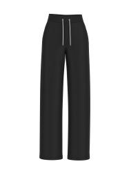 3D PEONY WIDE LENG PANTS Nero