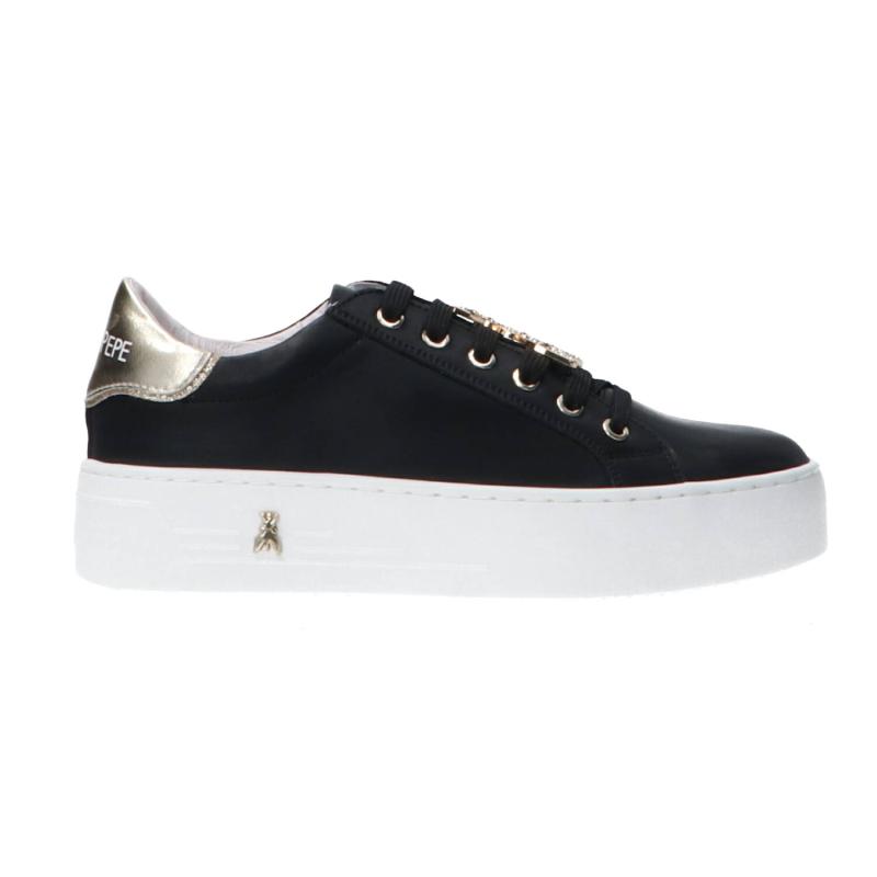Sneakers PPJ907 VITELLO CHARM STRASS Nero