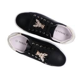 Sneakers PPJ907 VITELLO CHARM STRASS Nero