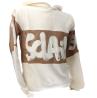 25IDS55362 CAPPUCCIO GRAFFITO CENTRALE Beige