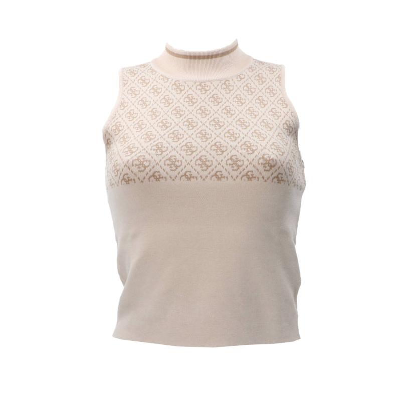 Top 4G LOGO SWEATER TOP Beige