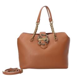 Borse a spalla JC A- ICONIC SNAKES STYLE 5 Cuoio