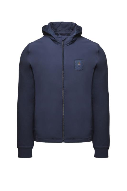 252AF0514UF00559 GIUBBINO CON CAPPUCCIO Blu