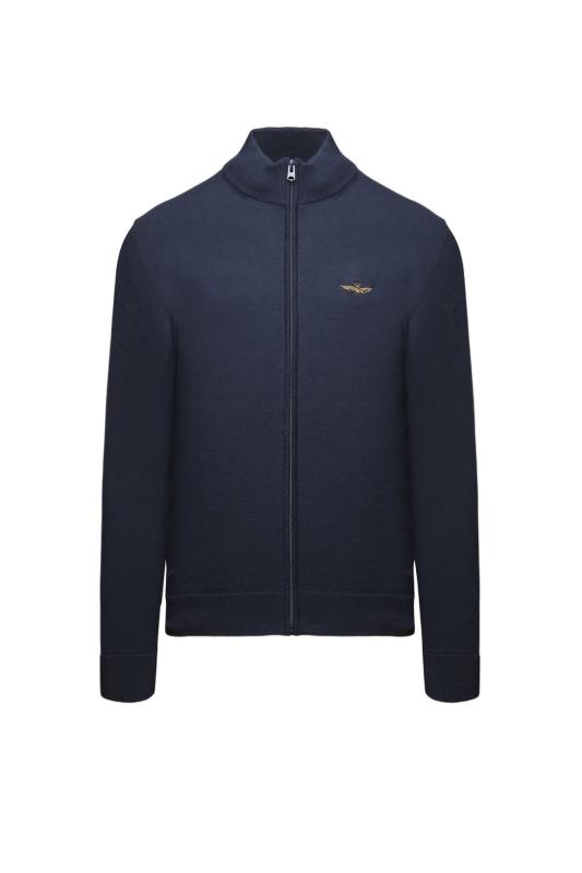 252MA1580UL00506 FULL ZIP SENZA CAPPUCCIO Blu