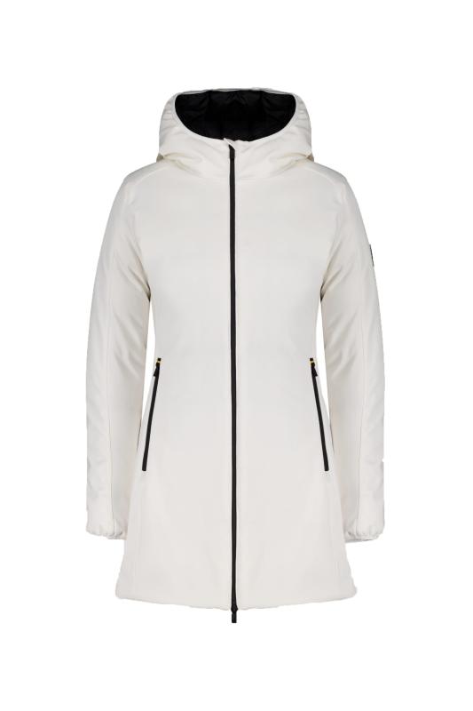 YSABEL 3.0 SOFTSHELL PADDED HOODY Bianco
