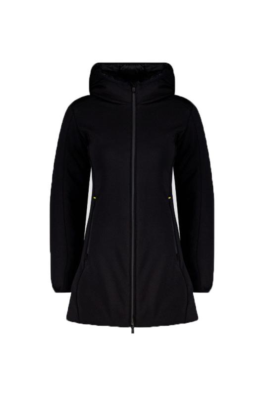 YSABEL 3.0 SOFTSHELL PADDED HOODY Nero