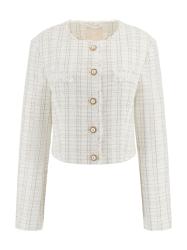 SANDRA TWEED JACKET Bianco
