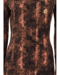 79PW976 S PRINTED ALLOVER  Marrone