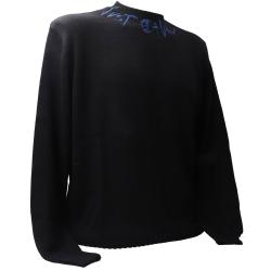 79PMM02 JACQUARD LOGO F7 KNITWEAR  Nero
