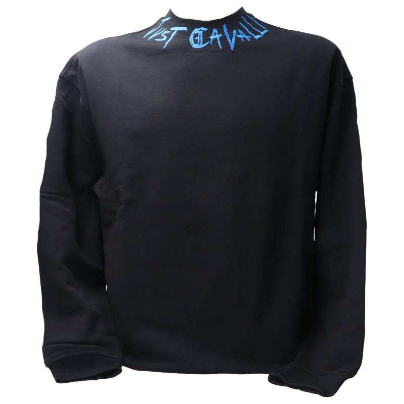 79PM336 LOOSE LOGO EMBROIDERY NECKLACE Nero