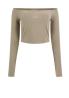 CARLA LS KNIT TOPS Beige