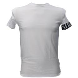 D9M3S59980 ROUND NECK T-SHIRT bianco nero 