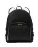 JAYCEE LG ZIP PKT BACKPACK LEATHER  Nero