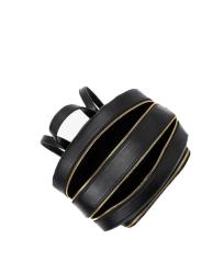 JAYCEE LG ZIP PKT BACKPACK LEATHER  Nero