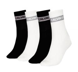 5385 CKJ WOMEN SOCK 4R GIFTBOX STRI Bianco