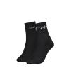 5518 CKJ WOMEN SHORT SOCK 2P CUT LO Nero