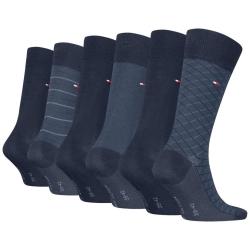 5373 TH MEN SOCK 6P TIN GIFTBOX BIRDEY  Blu