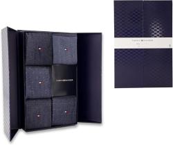 5374 TH MEN SOCK 5P GIFTBOX HERRINGBON Blu