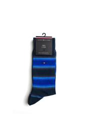 6312 TH MEN SOCK 2P GRADIENT STRIPE Blu